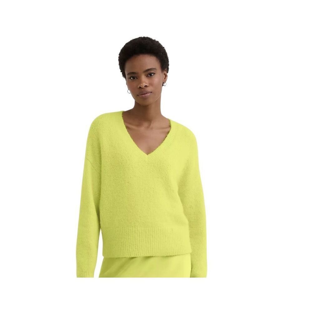 Loft ribtrim relaxed vneck sweater XL